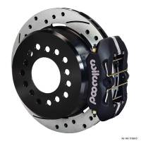 Wilwood Engineering - Wilwood Dynapro Low-Profile Rear Parking Brake Kit - Black Anodized Caliper - SRP Drilled & Slotted Rotor - Big Ford Drilled - Image 2