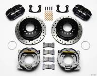 Wilwood Engineering - Wilwood Dynapro Low-Profile Rear Parking Brake Kit - Black Anodized Caliper - SRP Drilled & Slotted Rotor - Big Ford Drilled - Image 4