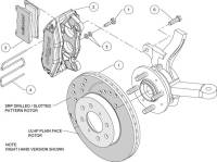 Wilwood Engineering - Wilwood Forged DHPA DynaPro Honda/Acura Caliper and Rotor Kit - Black - 10.32" Rotor - Image 5
