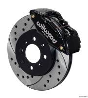 Wilwood Engineering - Wilwood Forged DHPA DynaPro Honda/Acura Caliper and Rotor Kit - Black - 10.32" Drilled/Slotted Rotor - Image 3