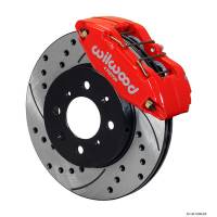 Wilwood Engineering - Wilwood Forged DHPA DynaPro Honda/Acura Caliper and Rotor Kit - Red - 10.32" Drilled/Slotted Rotor - Image 2