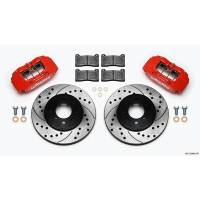 Wilwood Engineering - Wilwood Forged DHPA DynaPro Honda/Acura Caliper and Rotor Kit - Red - 10.32" Drilled/Slotted Rotor - Image 3