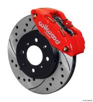 Wilwood Engineering - Wilwood Forged DHPA DynaPro Honda/Acura Caliper and Rotor Kit - Red - 10.32" Drilled/Slotted Rotor - Image 5