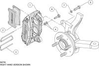 Wilwood Engineering - Wilwood Forged DHPA DynaPro Honda/Acura Caliper & Pad Kit - Black - 5.51" Lug Mount - 1.62" Pistons - .83" Rotor Width - Image 6