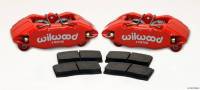 Wilwood Engineering - Wilwood Forged DHPA DynaPro Honda/Acura Caliper & Pad Kit - Red - 5.51" Lug Mount - 1.62" Pistons - .83" Rotor Width - Image 3