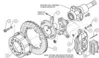 Wilwood Engineering - Wilwood Dynalite Pro Series Rear Brake Kit - Black - SRP Drilled & Slotted Rotor - Big Ford 2.36" - Image 5