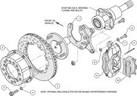 Wilwood Engineering - Wilwood Dynalite Pro Series Rear Brake Kit - Black - Plain Face Rotor - Mopar/Dana - Image 5