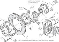 Wilwood Engineering - Wilwood Dynalite Pro Series Rear Brake Kit - Black - SRP Drilled & Slotted Rotor - New Big Ford - Image 5
