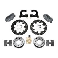 Wilwood Forged Dynalite Rear Drag Brake Kit - Black Anodized Caliper - Drilled Rotor - New Big Ford