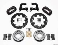 Wilwood Engineering - Wilwood Forged Dynalite Rear Drag Brake Kit - Black Anodized Caliper - Drilled Rotor - New Big Ford - Image 3