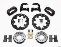 Wilwood Engineering - Wilwood Forged Dynalite Rear Drag Brake Kit - Black Anodized Caliper - Drilled Rotor - Big Ford - Image 3