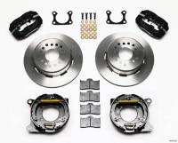 Wilwood Engineering - Wilwood Forged Dynalite Rear Parking Brake Kit - Black Anodized Caliper - Plain Face Rotor - Big Ford 2.36" Offset One Piece Vented - Image 4