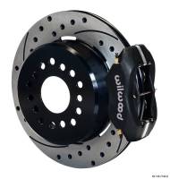 Wilwood Engineering - Wilwood Forged Dynalite Rear Parking Brake Kit - Black Anodized Caliper - SRP Drilled & Slotted Rotor - Big Ford 2.36" Offset One Piece Vented - Image 3
