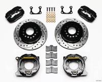 Wilwood Engineering - Wilwood Forged Dynalite Rear Parking Brake Kit - Black Anodized Caliper - SRP Drilled & Slotted Rotor - Big Ford 2.36" Offset One Piece Vented - Image 4