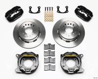 Wilwood Engineering - Wilwood Forged Dynalite Rear Parking Brake Kit - Black Anodized Caliper - Plain Face Rotor - Big Ford New Style 2.50" Offset One Piece Vented - Image 4