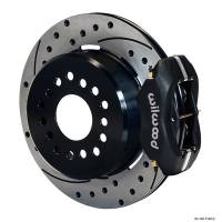 Wilwood Engineering - Wilwood Forged Dynalite Rear Parking Brake Kit - Black Anodized Caliper - SRP Drilled & Slotted Rotor - Big Ford New Style 2.5" Offset One Piece - Image 2