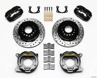 Wilwood Engineering - Wilwood Forged Dynalite Rear Parking Brake Kit - Black Anodized Caliper - SRP Drilled & Slotted Rotor - Big Ford New Style 2.5" Offset One Piece - Image 4