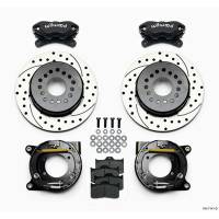 Wilwood Dynalite Rear Parking Brake Kit - Black - SRP Drilled & Slotted Rotor- Chevy