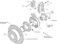 Wilwood Engineering - Wilwood Forged Dynalite Rear Parking Brake Kit - Black - 12.19" Rotor - GM 12-Bolt - Image 3