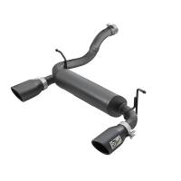 Exhaust System - aFe Power - aFe Power Axle Back SS 2-1/2" Black Tip
