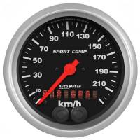 Auto Meter Speedometer 3-3/8" 225KM/H Sport-Comp