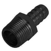 NPT to Hose Barb Adapters - NPT To Hose Barb Fittings - Derale Performance - Derale Straight Hose Barb Fitting 1/2  NPT M x 1/2 Barb
