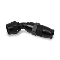 Fittings and Hoses Sale - Hose Ends Happy Holley Days Sale - Earl's - Earl's #-06 AN UltraPro Twist-On Fitting 45 Deg. Black