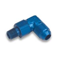 NPT to AN Fittings and Adapters - 90° Male NPT to Male AN Flare Adapters - Earl's - Earl's #10 Male AN to 1/2"  NPT