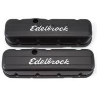 Edelbrock Signature Series Valve Covers - BB Chevy Tall Black
