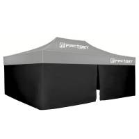 Factory Canopies - Factory Canopies Wall Kit Black 10 Ft. x 20 Ft. Canopy