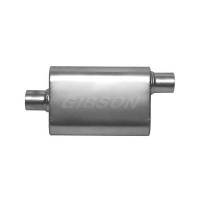 Gibson CFT Superflow Center/Offset Oval Muffler Stainless