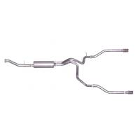 Exhaust System - Gibson Performance Exhaust - Gibson Cat-Back Dual Split Exhaust System Aluminized
