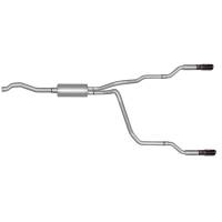 Exhaust Systems - Exhaust Systems - Cat-Back - Gibson Performance Exhaust - Gibson Cat-Back Dual Split Exhaust System Aluminized
