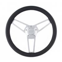 Steering Components - Steering Components - NEW - Grant Products - Grant Billet Series Leather Steering Wheel Chevy Logo