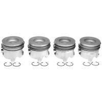 Pistons & Piston Rings - Piston and Ring Kits - Clevite Engine Parts - Clevite Piston Set w/Rings 4 Pack GM 6.6L Duramax RH