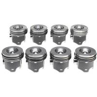 Pistons & Piston Rings - Piston and Ring Kits - Clevite Engine Parts - Clevite Piston Set w/Rings Ford 6.0L Diesel 8 Pack