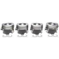 Pistons & Piston Rings - Piston and Ring Kits - Clevite Engine Parts - Clevite Piston Set w/Rings 4 Pack GM 6.6L Duramax LH