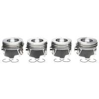 Pistons & Piston Rings - Piston and Ring Kits - Clevite Engine Parts - Clevite Piston Set w/Rings 4 Pack GM 6.6L Duramax RH