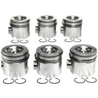Pistons and Piston Rings - Piston and Ring Kits - Clevite Engine Parts - Clevite Piston Set w/Rings Dodge Cummins 6 Pack