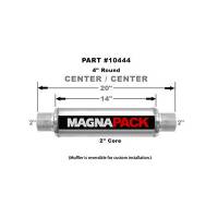Magnaflow Performance Exhaust - Magnaflow 4" Round Muffler 2" In/Out
