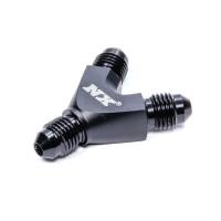 Adapters and Fittings - Distribution and Y-Block Adapters - Nitrous Express - Nitrous Express NX Black Billet Y-Fitting 4x4x4