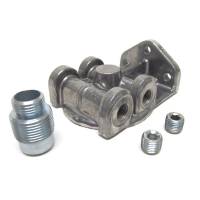 Perma-Cool Oil Filter Mount 1in-14 Ports: 1/4"  NPT L/R