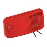 Bargman Clearance Light #59 Red with Reflex w/White Base