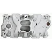 Air & Fuel System - Intake Manifolds and Components - Racing Power - Racing Power Aluminum Dual Plane Intake Manifold (Satin)
