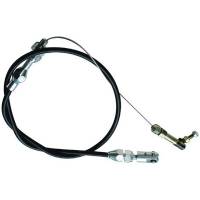 Racing Power 24" Black Throttle Cable Braided Stainless