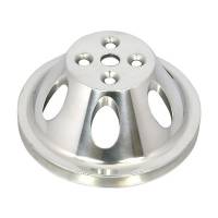 Racing Power Polished Aluminum BB Chevy Single Groove Water Pump Pulley