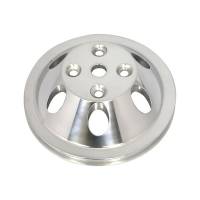 Racing Power Polished Aluminum SB Chevy Single Groove Pulley