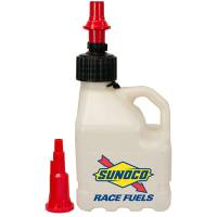Tool and Pit Equipment Gifts - Fuel Jug Gifts - Sunoco Race Jugs - Sunoco 3 Gallon Utility w/ FastFlo Lid & Vehicle Tank Adaptor - Clear