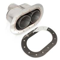 Exhaust System - Stainless Works - Stainless Works Through body Exhaust Tip Oval Style 2.5" Inlet