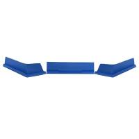 Body & Exterior - Dominator Racing Products - Dominator Air Valance - Dirt Modified - 3 Piece - Molded Plastic - Blue